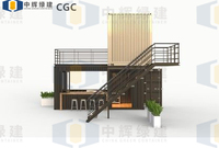 Conteneur Habitable CGCH à Vendre – Maisons Conteneurs Plates de 40 pieds – Maisons de Luxe Portables de 40 pieds avec Salle de Bain
