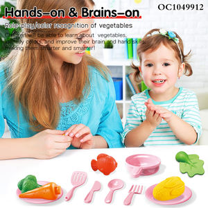 Giochi di Cucina per Bambini, Altri Giochi di Ruolo Prescolare, Set da Cucina in Plastica con Frutta e Verdura da Tagliare per Bambini e Bambine - Product Image 4