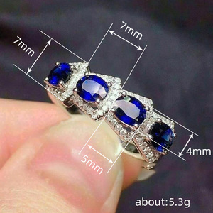 Anello dal Design Blu Klein, Anello Vintage da Donna - Product Image 5