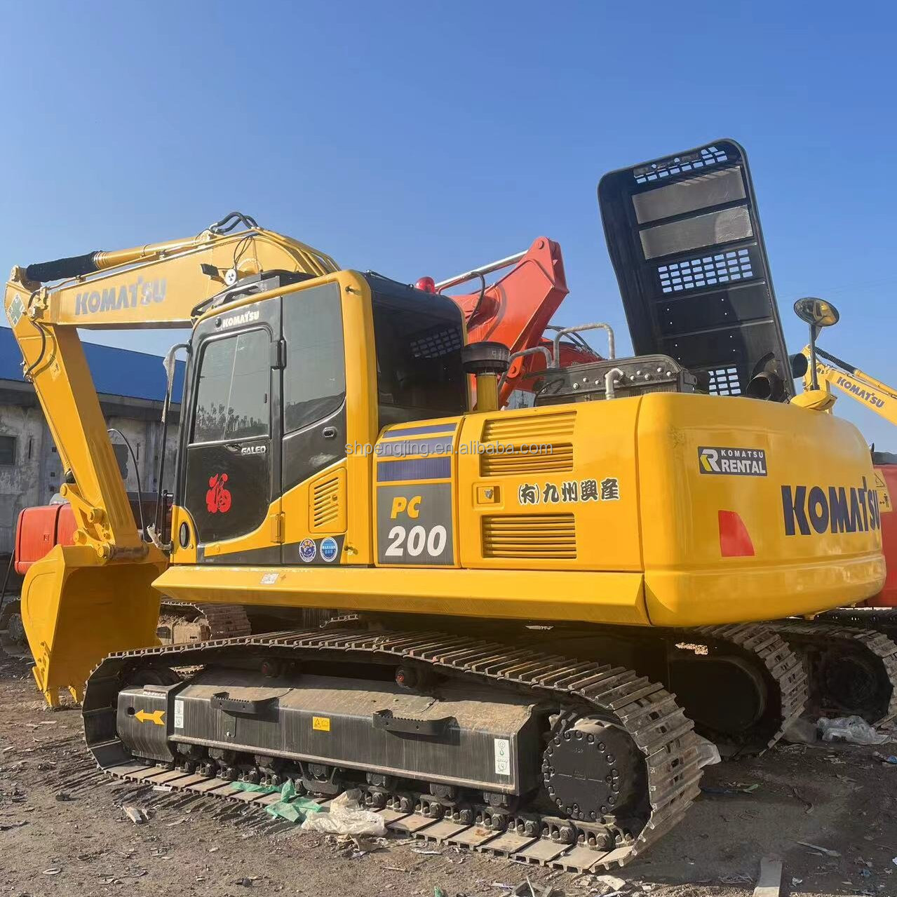 Экскаватор Komatsu pc200-7 Японии 20 тонн, гусеничный экскаватор, высокоэффективный погрузчик, дешевые землеройные строительные землеройные машины