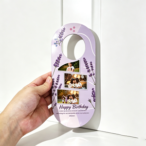 Supports de porte en bois vierges pour sublimation, porte-clés, étiquettes de porte DIY, imperméables, écologiques, avec revêtement brillant, design moderne - Product Image 4