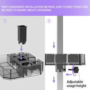 Station d'outils de TS-002 Shernbao Table de toilettage multifonctionnelle pour animaux de compagnie Boîte à outils de toilettage et de nettoyage pour animaux de compagnie Boîte de rangement - Product Image 5