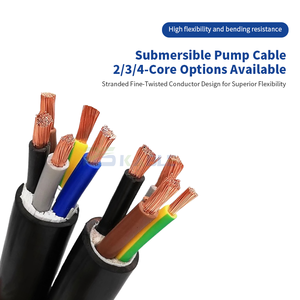 Vente en gros 3X16mm Pompe à eau submersible Câble d'alimentation électrique Conducteur en cuivre Isolation PVC <span class=keywords><strong>Prix</strong></span> bas - Product Image 5