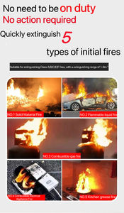 كرة طفاية حريق بلاستيكية برتقالية للسيارة AFO للسلامة والحماية من الحريق - Product Image 6