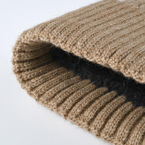 ALLCH <span class=keywords><strong>Bonnet</strong></span> en tricot épais pour hommes Hiver Chaud Extérieur Doublé en polaire Couvre-<span class=keywords><strong>oreille</strong></span> Tressé Jacquard Crâne Cap - Product Image 6