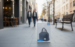 Borsa Termica Q3ion Bento Q38-Cation, Contenitore Pranzo Isolato in Tessuto Oxford Tinta Unita con Chiusura a Cerniera, Per Tutte le Stagioni - Product Image 2