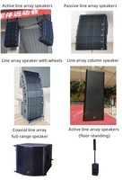 Sistema de Altavoces Profesional de Audio Pro de 18 Pulgadas, Subwoofer de Línea Única de 2 Vías, Duradero, de Madera, para Interiores/Exteriores, Impedancia de 4 ohmios, para Escenario
