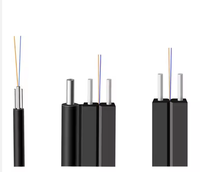 Kabel Jaringan PVC Indoor 2 Inti Serat Optik Drop GJXH/GJFXH G652D/G657A1