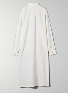 2024 Winter Casual Women Elegant Buttons up Long Sleeve Loose White <strong>Linen</strong> Blend T <strong>Shirt</strong> <strong>Dress</strong> - Product Image 6