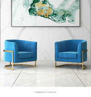Canapé simple en fer de style nordique, fauteuil de salon moderne et minimaliste, américain, pour chambre à coucher et salon