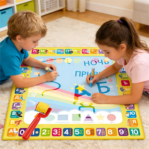 Tappetino per Pittura ad Acqua Riciclabile 100*100 cm, Giocattolo Educativo per Bambini, Tela per Disegno ad Acqua, Tappetino Creativo Russo per Doodle ad Acqua - Product Image 2