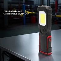 Lampe de travail LED rechargeable 20W 1000LM, portable, étanche, avec support, alimentée par batterie, projecteur COB