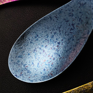 Cuillère en titane pur, version colorée, résistance aux hautes températures, utilisation en camping et en extérieur, design couleur unie, 1 pièce - Product Image 2