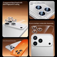 Protection d'objectif d'appareil photo pour iPhone 17 18 Pro Max en verre trempé anti-reflet AR, avec base métallique transparente et design Eagle Eye Armor