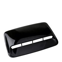 Couvre-capot de voiture de luxe rapide, type coupé, en PVC noir brillant, avec prise d'air, installation par clip, universel AHEAD