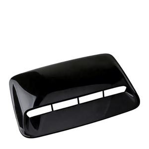 Fast Racing Car Coupe Bonnet PVC Glossy <b>Black</b> <b>Vent</b> Cover Air Flow Intake Scoop for Universal Car Model - Product Image 1