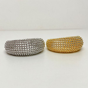 French Geometry Hollow Round Bead Open Bracelet Light Luxury Luxury <b>Small</b> High-grade Sense Bracelet Women's Gold-plated Jewelry - Product Image 5