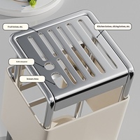 Nouveau support de rangement multifonctionnel en acier inoxydable pour couteaux et baguettes, modèle 2025, pour cuisine
