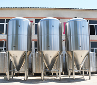 5000L Stainless Steel Beer Fermenter Conical Cooling Jacket Tank