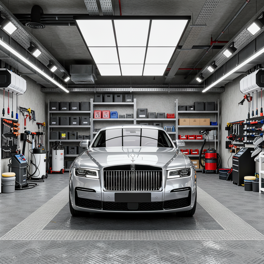 New Trend Aluminum Frame Garage Box Light Panel Led Light in Stock High Beam Ceiling Lights for Garage Working
