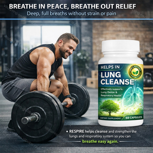 Cápsulas de Apoyo Pulmonar Listas para Venta al por Menor, Suplemento para el Bienestar Respiratorio, 60 Unidades, para Farmacias <span class=keywords><strong>y</strong></span> Tiendas de <span class=keywords><strong>Salud</strong></span> - Product Image 3