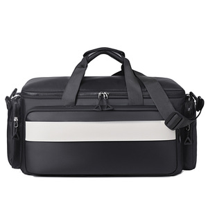 Lightweight Fashion Nylon Travel Duffel <b>Bag</b> with Luggage Strap Large Capacity Weekender <b>Bag</b> Multi-pocket Overnight Gym <b>Bag</b> - Product Image 3