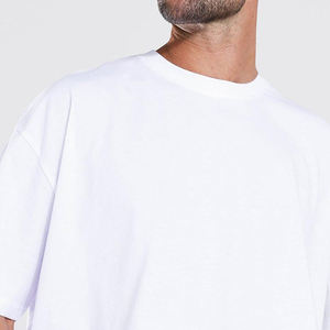 Camiseta Corta de Cuello Redondo Estilo Urbano, Personalizada, Tallas Grandes, para Hombre, de Algodón 100%, Diseño Oversize - Product Image 4