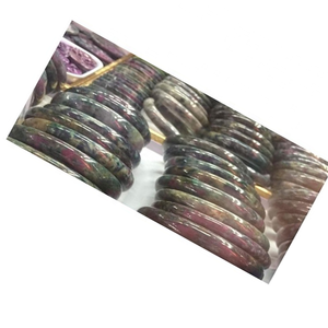 Naturally Epidote <strong>Bracelets</strong> <strong>Ruby</strong> Zoisite Bangle Rare Solid <strong>Ruby</strong> Zoisite Bangle <strong>Bracelet</strong> 57MM Beautiful Multiple Colour Gradient - Product Image 5