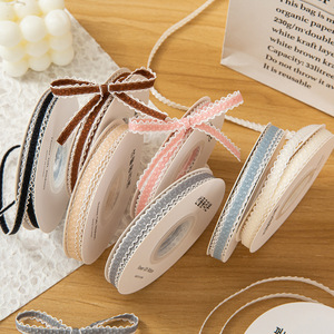 <span class=keywords><strong>Ruban</strong></span> en polyester JOYWOOD de 9 mm <span class=keywords><strong>à</strong></span> bord festonné, doux et féminin, pour barrettes, tresses, accessoires de mariage et d'anniversaire - Product Image 2