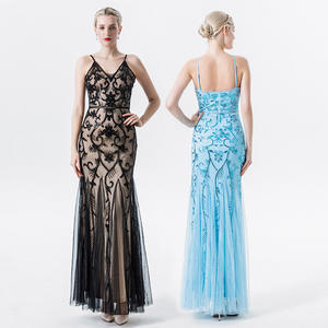 Vestido de Fiesta Largo con Lentejuelas y Tirantes Espagueti para Mujer, Color Vino Tinto, Sexy, Elegante, para Banquete - Product Image 2