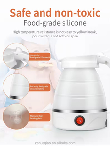 Bouilloire pliante de voyage, bouilloire électrique mini portable, arrêt automatique, matériau en silicone de qualité alimentaire - Product Image 5