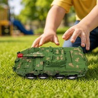 Vehículo Robot de Camuflaje 8x8, Transformable, con Luces y Sonidos, Juguete STEM para Niños, Regalo de Cumpleaños
