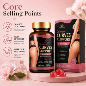 Créez des Courbes Naturelles pour Femmes, Nourrit la Beauté de l'Intérieur, Renforce la Confiance, Formule à Base de Plantes, Gummies pour Soutenir les Courbes Féminines - Product Image 2