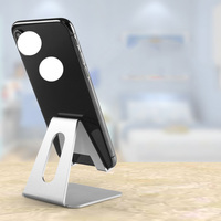 Support de téléphone et tablette en métal pour bureau, base de charge créative en alliage, idéal pour le streaming en direct, la photographie et le visionnage de films