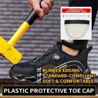 Chaussures de sécurité industrielles noires CHUDUN, respirantes en maille, pour le travail, vente en gros d'usine, fourniture de chaussures de protection