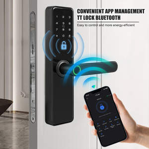 Cerraduras de puerta inteligentes semiautomáticas digitales TTLock con huella dactilar y llave - Product Image 3