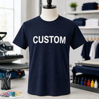 T-shirt personnalisé pour homme avec impression personnalisée, photo et texte, en coton, manches courtes