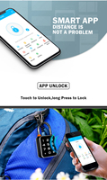 Vente en gros antivol de gym cadenas biométrique intelligent accès rapide sac de voyage étanche sans clé avec mot de passe de verrouillage TT pour porte en bois
