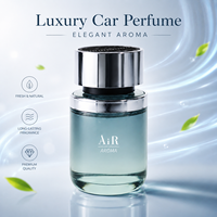 Diffuseur de parfum pour voiture Jingkun Luxury 100ml en verre multifonctionnel avec bouchon en métal argenté, parfum naturel longue durée