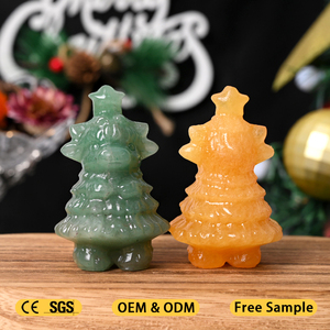 Nouveauté : sculptures de vache en cristal de Noël, pierres et cristaux naturels de haute qualité pour la décoration - Product Image 4