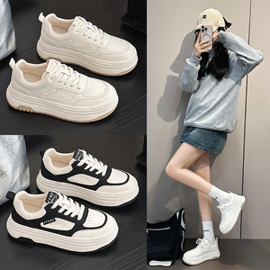 Ingrosso Autunno 2026 Nuove <span class=keywords><strong>Sneakers</strong></span> Sportive Bianche da <span class=keywords><strong>Donna</strong></span> con Suola Spessa e Rialzo, Tomaia in Vera <span class=keywords><strong>Pelle</strong></span>, Versatili e Traspiranti - Product Image 2