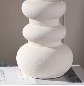 Jarrón de cerámica estilo INS de alto valor arreglo floral <span class=keywords><strong>Simple</strong></span> florero modelo habitación mesa de comedor decoración del hogar adornos - Product Image 6