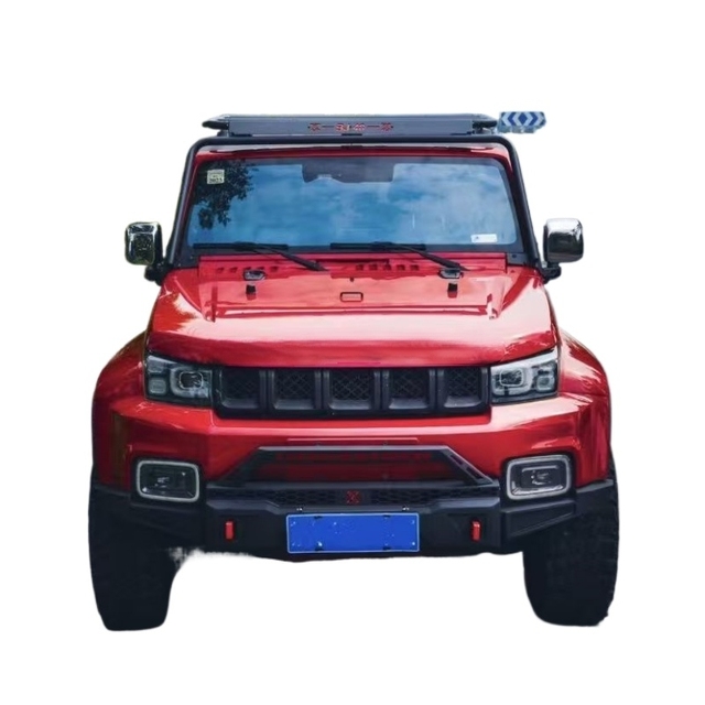 Manganese Steel Front Bumper, Tow Hook Cut-Outs, Bolt-On for BAIC Beijing BJ40 2018-2023, Modified & Upgraded, Brand New.