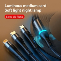 Câble USB 3-en-2 à chargement rapide avec logo personnalisé, haute puissance, Type-C pour iPhone, scanner, écouteurs, conducteur en cuivre pur – Vente Flash