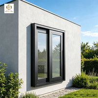 Fenêtres thermiques de grande valeur NFRC AS2047 en aluminium pour les développements résidentiels, petites fenêtres coulissantes pour salle de bain