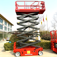 Livraison Gratuite Nouvelle Plateforme Élévatrice à Ciseaux Électrique 6-16m avec Câble Métallique pour Travaux Aériens Intérieurs, Petite Plateforme Personnelle