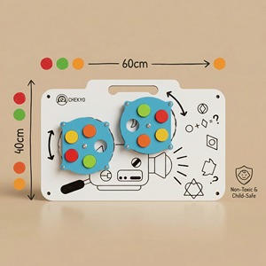 Tablero de Actividades Educativas PE y Lámina de Juego STEM con Formas - Efecto de Superposición, Aprendizaje al Aire Libre, Edades 2-13, Unisex - Product Image 2