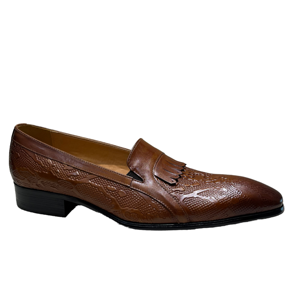 Mocasines de Cuero Vacuno Personalizados, Formales, Casuales, con Diseño Geométrico, para Hombre - Product Image 3