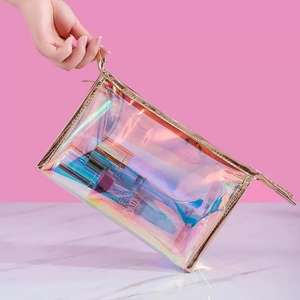 Bolsa de Cosméticos Transparente de TPU de Alta Calidad para Mujer, con Cierre de Cremallera, Moderna, Resistente al Agua, para Artículos de Aseo, con Diseño Láser - Product Image 5