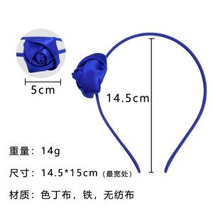 ที่คาดผมดอกไม้ดอกกุหลาบสไตล์น่ารักหวานหวานสำหรับเด็กผู้หญิงเครื่องประดับผมที่คาดผมแบบเรียบง่ายสำหรับเด็กผู้หญิง - Product Image 4